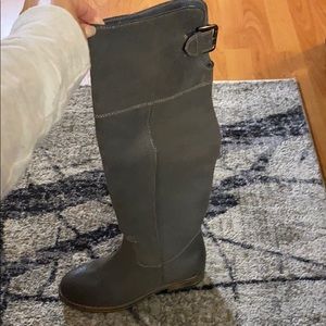 New BP Distressed Gray Below the Knee Boots